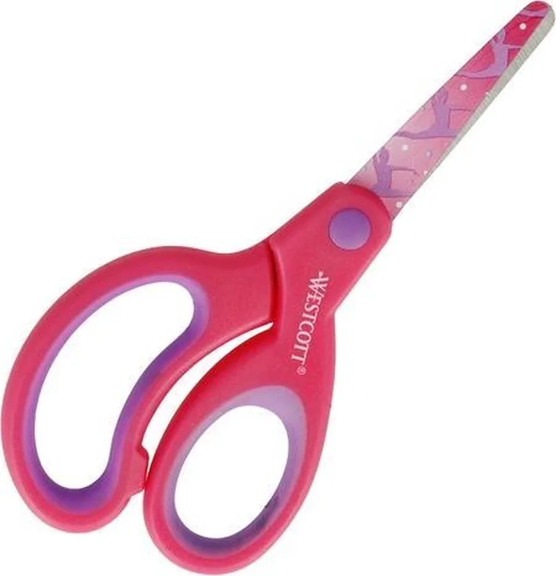 kinderschaar - softgrip Junior - 13 cm - ronde punt - AC-E21560 von Westcott in Rosa – Produktfoto