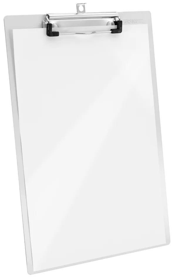 Klemmbrett aus Aluminium, DIN A4, silber von Westcott – Produktfoto
