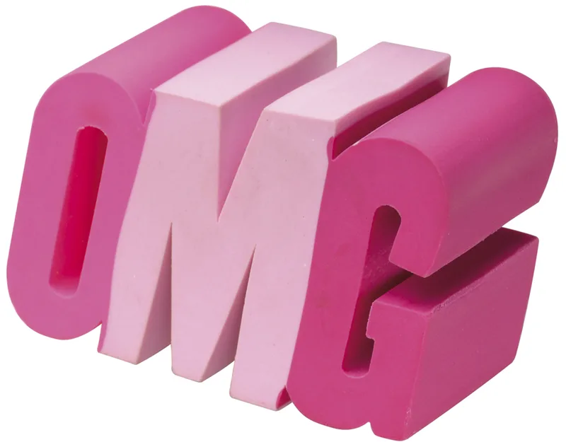 Kundstoff-Radierer OMG, pink von Westcott – Produktfoto