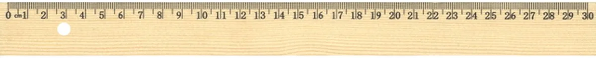 liniaal - 30 cm - met metaalinleg - AC-E10170 van Westcott in Hout – productfoto