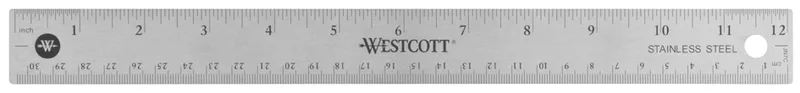 Metall-Lineal mit Kork-Rückseite, Länge: 300 mm från Westcott – produktbild