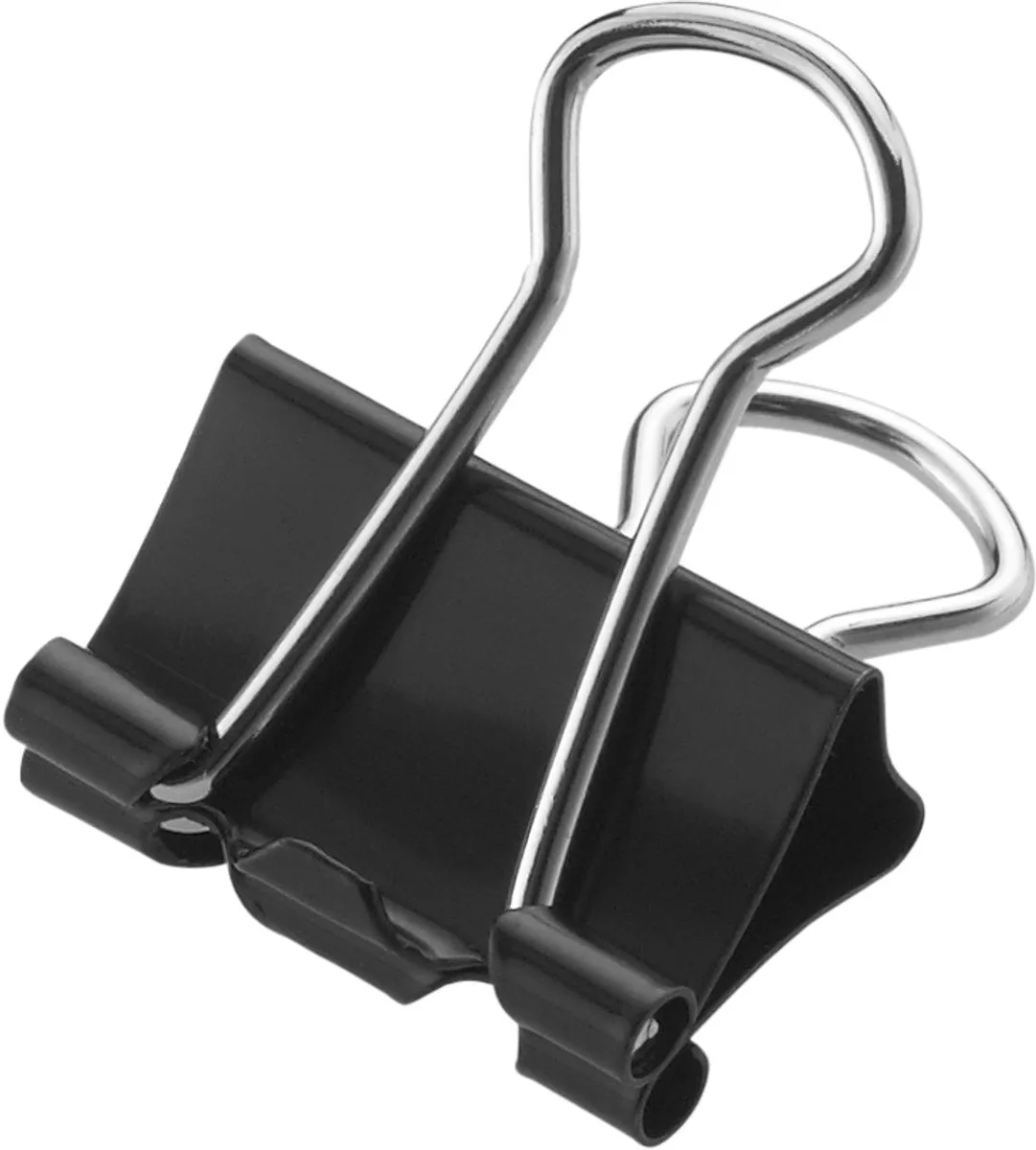 papierklem - 15mm - metaal - 12 stuks in zak met kopkaart - AC-E10710 von Westcott in Schwarz – Produktfoto