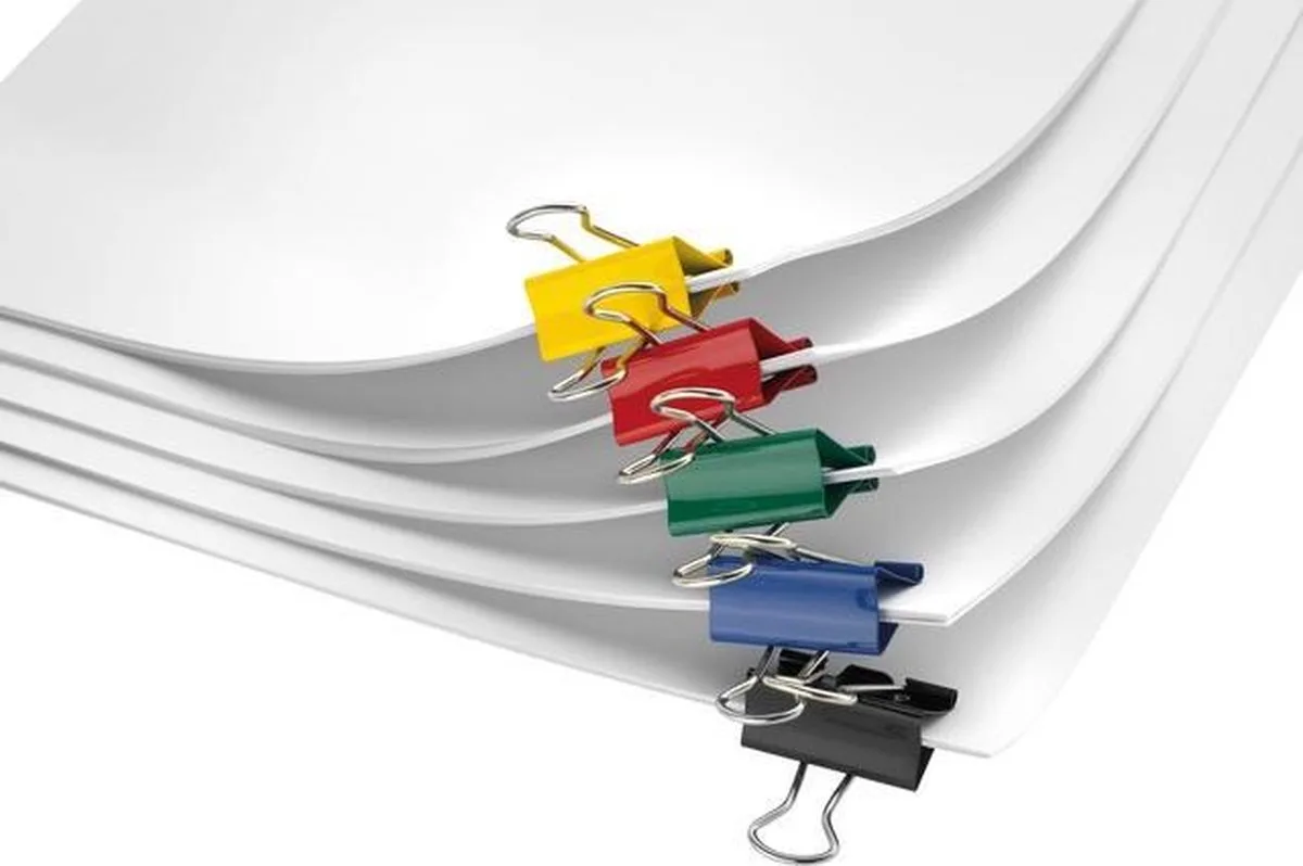papierklem - 19mm metaal - 25 stuks assorti - AC-E10717 von Westcott in Assorti 19 mm – Produktfoto
