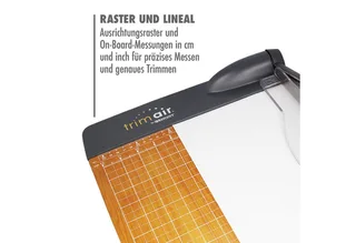 Papierschneidegerät TrimAir Papierschneider 15" (38 cm) Hebelschneider Schneidemaschine, mit Holzkern und titanbeschichteter Klinge von Westcott – Produktfoto 4 von 5