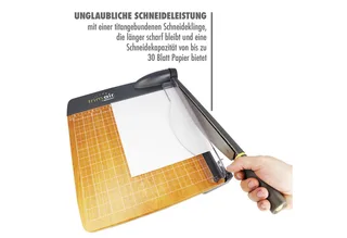 Papierschneidegerät TrimAir Papierschneider 15" (38 cm) Hebelschneider Schneidemaschine, mit Holzkern und titanbeschichteter Klinge von Westcott – Produktfoto 5 von 5