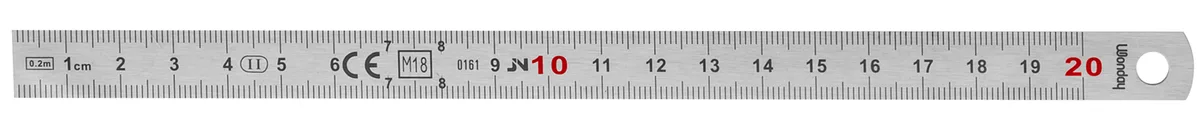 Metall-Lineal, Länge: 500 mm, biegbar från Wonday – produktbild