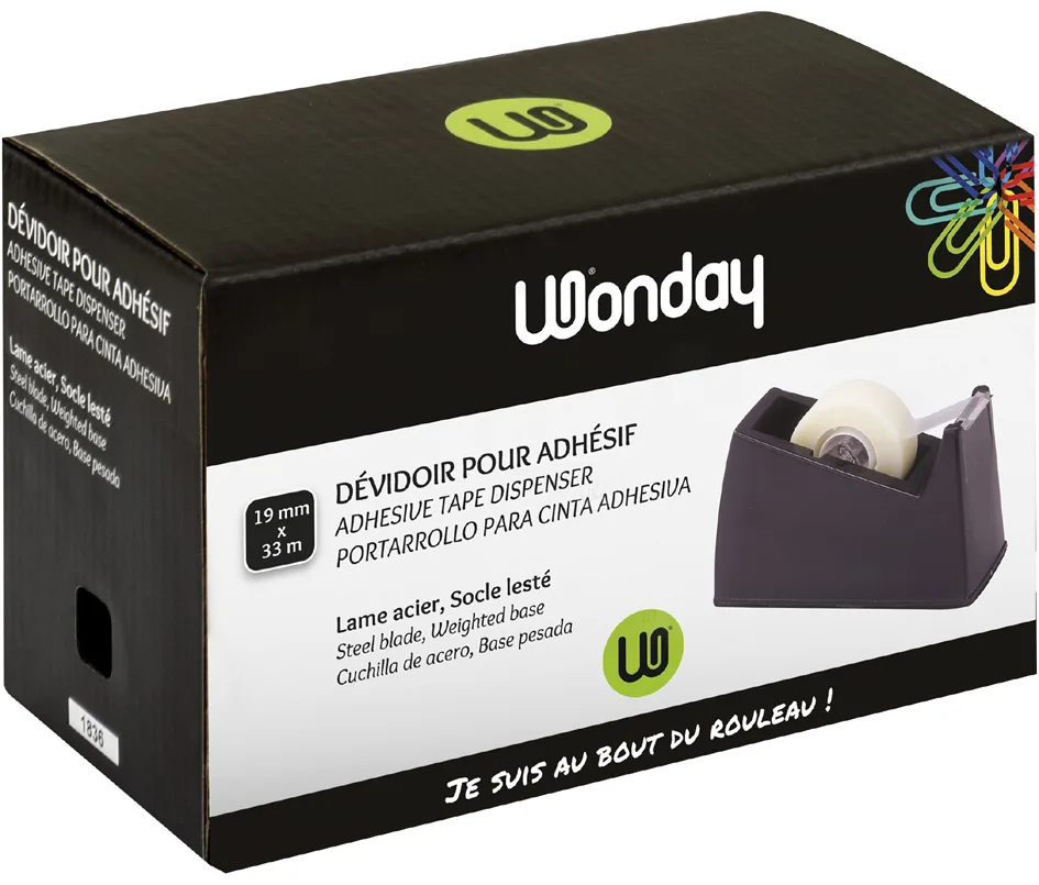 Tischabroller Classique, schwarz, unbestückt från Wonday – produktbild