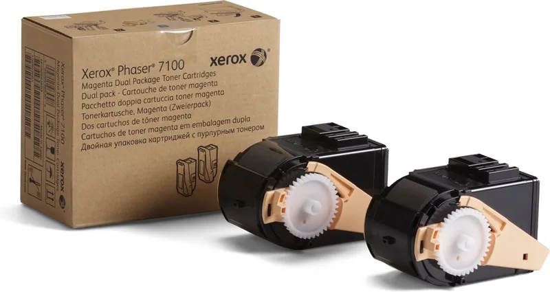 7100 toner standard capacity 2x4.500 pagina's 2-pack de Xerox en Magenta – photo produit