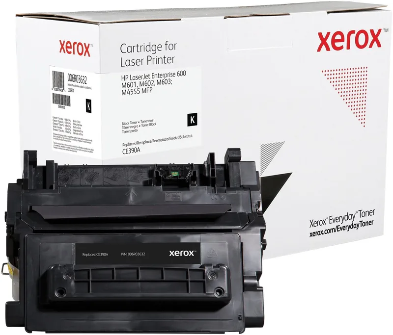 Originele inkt cartridge Xerox Tóner Black Everyday, HP CE390A equivalente de Xerox, 10000 páginas de Xerox en Noir – photo produit