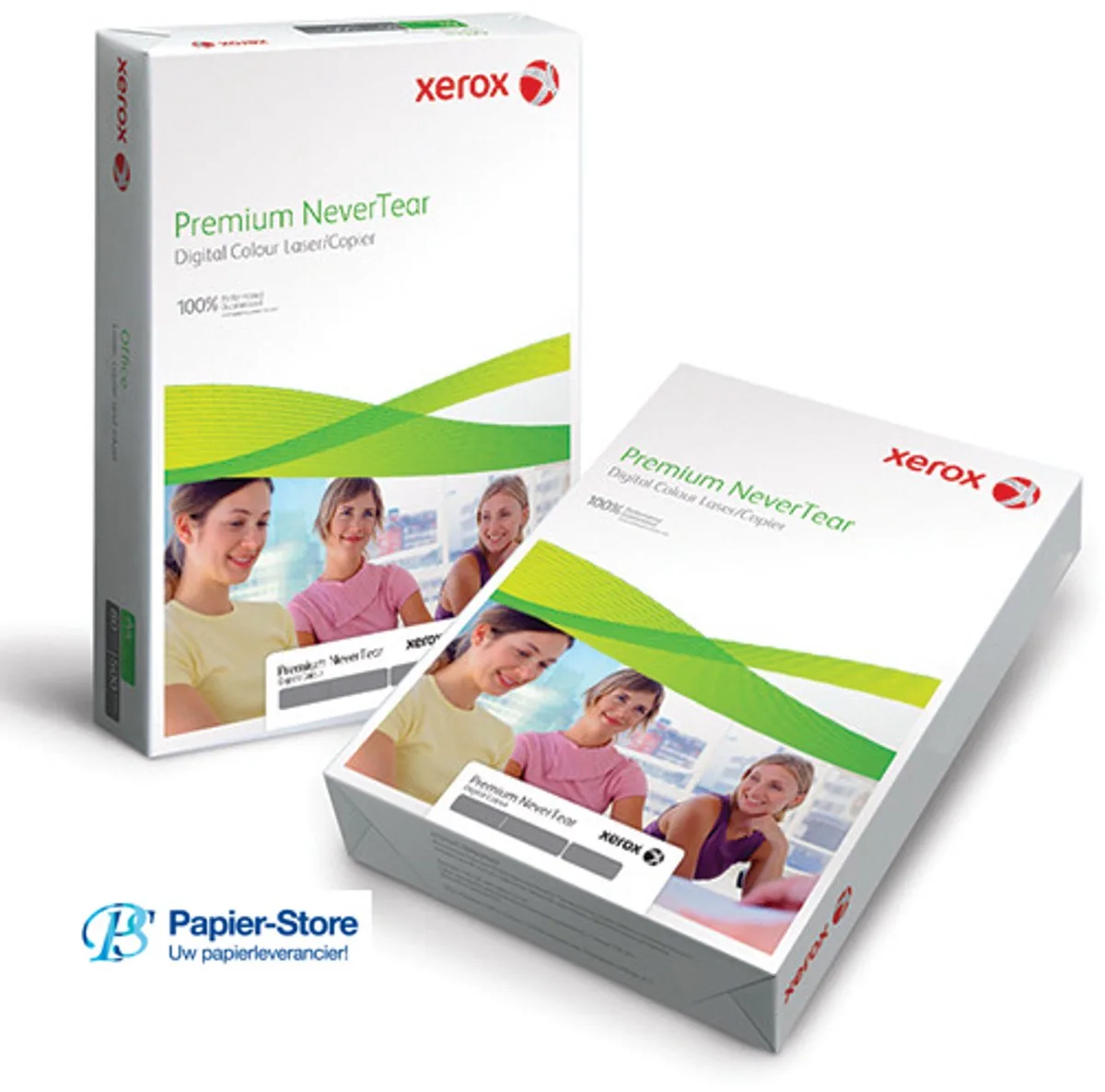 Premium NeverTear - Polyester - 95 Mikron - hochweiß - A4 (210 x 297 mm) - 125 g/m² - 100 Blatt Papier - für Docu van Xerox in Wit – productfoto