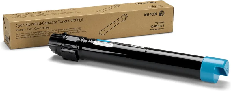 Toner Cyan 9600sh F Phaser 7500 von Xerox in Cyaan – Produktfoto