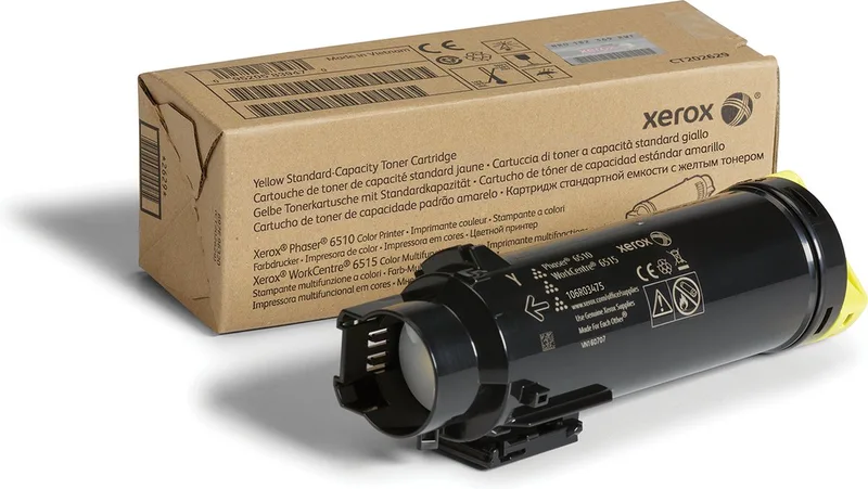WorkCentre 6515, Phaser 6510 Standaard tonercartridge (1.000 pagina's) de Xerox en Jaune – photo produit