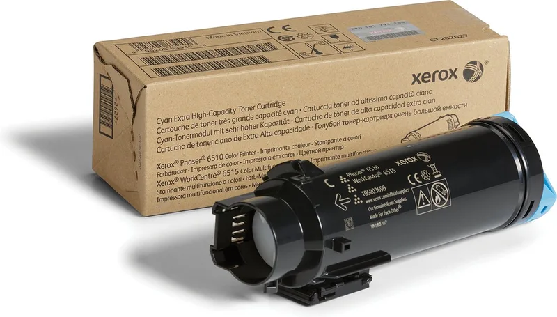 WorkCentre 6515, Phaser 6510 Tonercartridge met extra hoge capaciteit, (4300 pagina's) by Xerox in Cyaan – product photo