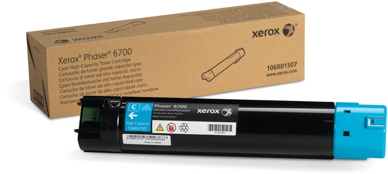 XEROX 106R01507 - Toner Cartridge / Blauw / Hoge Capaciteit de Xerox en Cyaan – photo produit