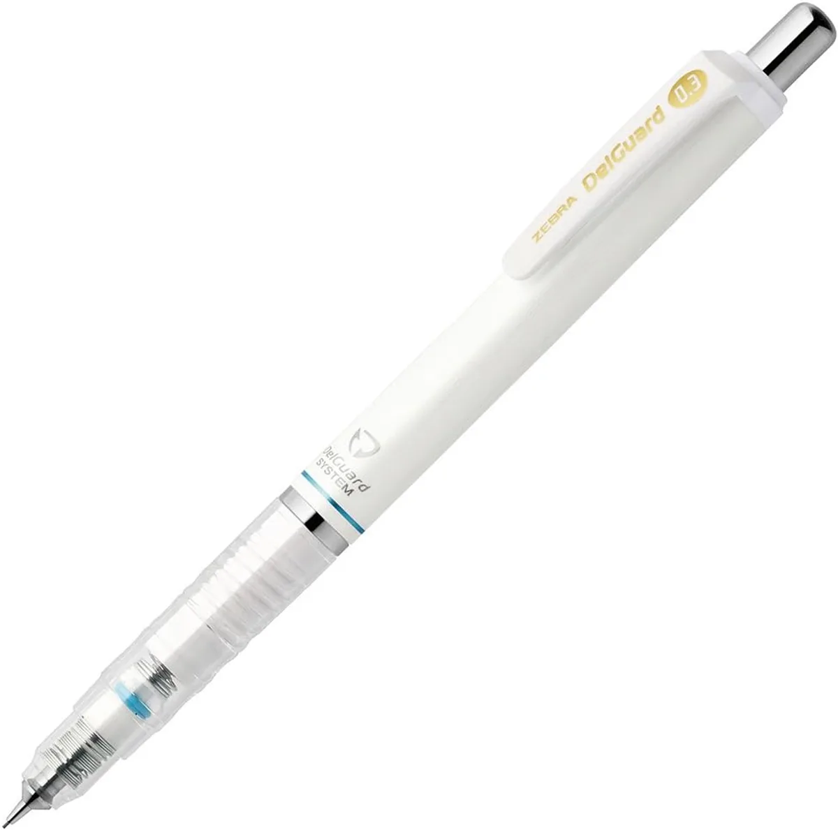 DelGuard 0.3mm Wit Mechanisch Potlood (P-MAS85-W) van Zebra – productfoto