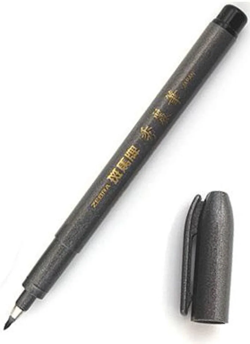 Fude Sign Brush Pen, Fine Zwart WF1 van Zebra in Zwart, Fijn – productfoto