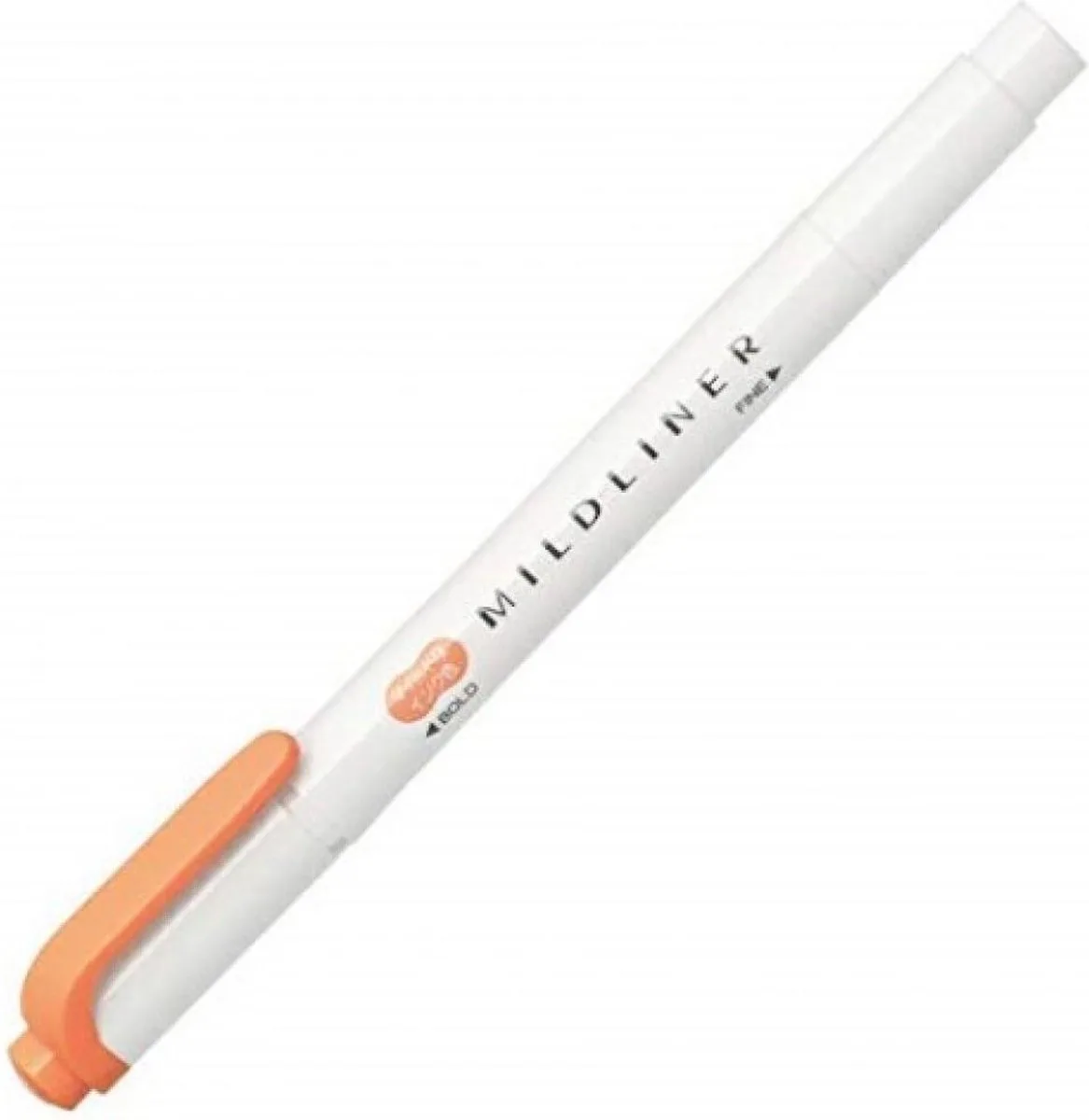Mildliner Double-Sided Highlighter - Fine / Bold – Mild Apricot / WKT7-MAP de Zebra en Abrikoos – photo produit