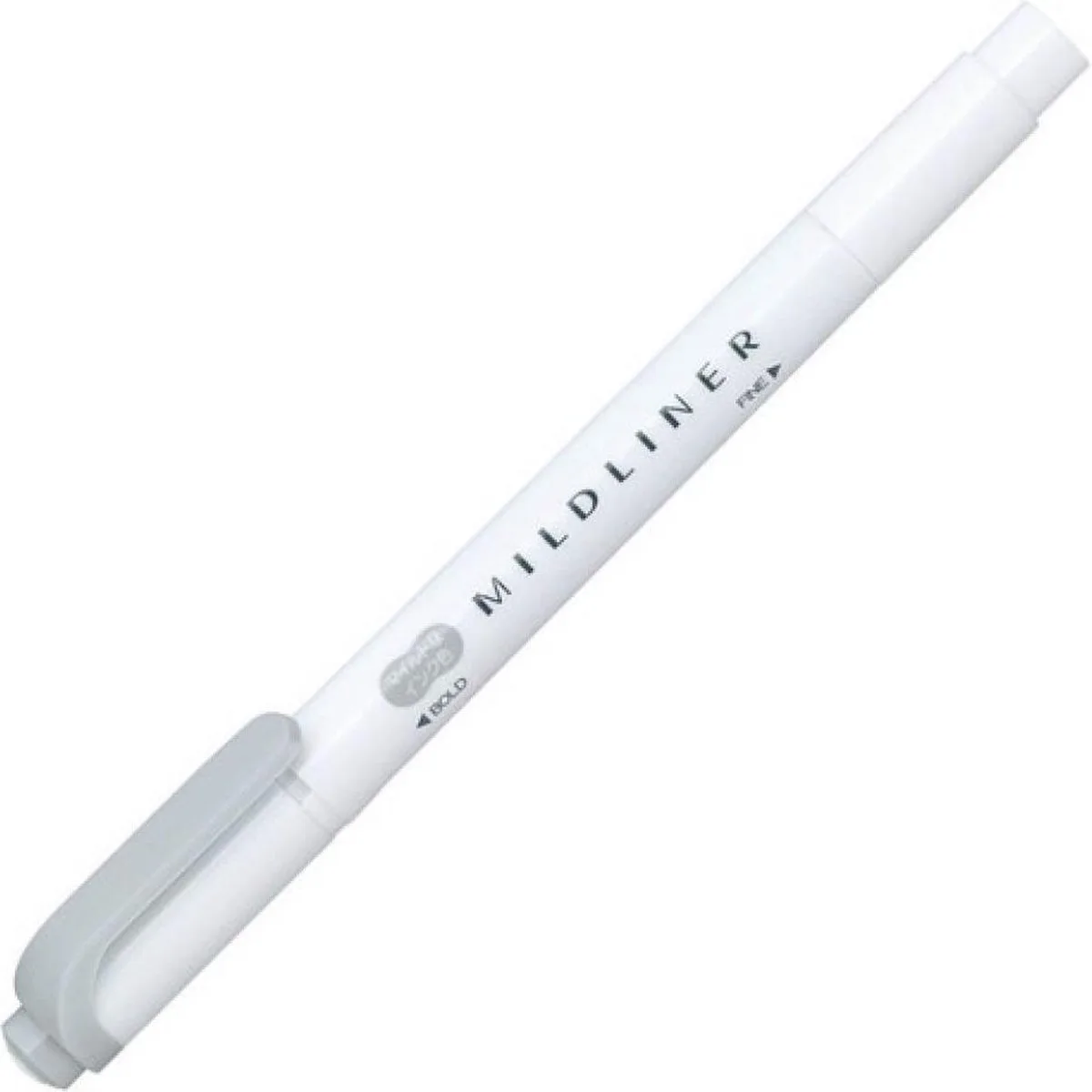 Mildliner Double-Sided Highlighter - Fine / Bold – Mild Gray / WKT7- MGR by Zebra in Grey – product photo