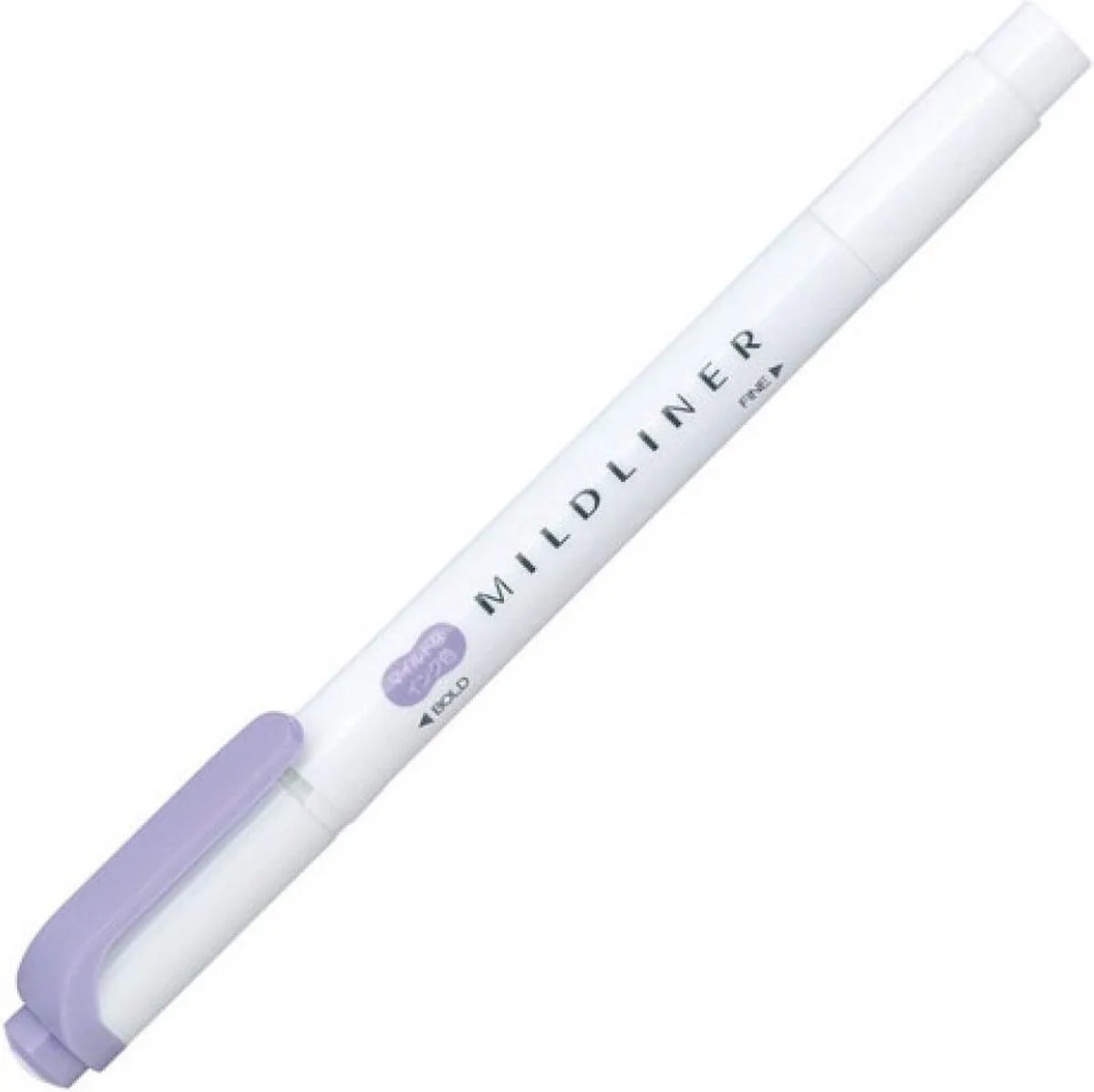 Mildliner Double-Sided Highlighter - Fine / Bold – Mild / WKT7-MVI de Zebra en Violet – photo produit