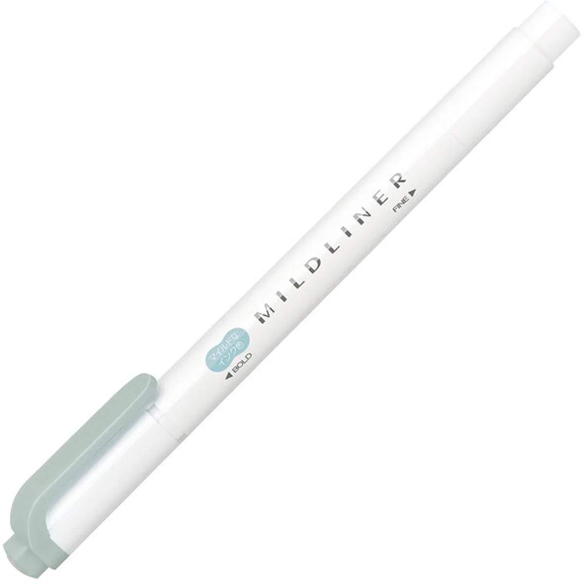 Mildliner Double-Sided Highlighter - Fine / Bold – WKT7-MM – New Color 2025 de Zebra en Mild Mint – photo produit