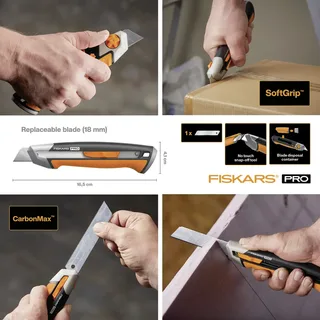 Fiskars 1027227 CarbonMax™ Cuttermesser, 18 mm 1 St. von Fiskars – Produktfoto 2 von 3