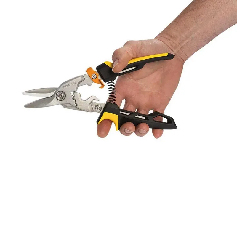 PowerGear Aviation blikschaar - Straight Cut von Fiskars – Produktfoto 3 von 4