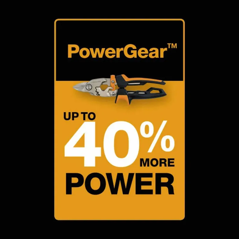 PowerGear Aviation blikschaar - Straight Cut von Fiskars – Produktfoto 4 von 4