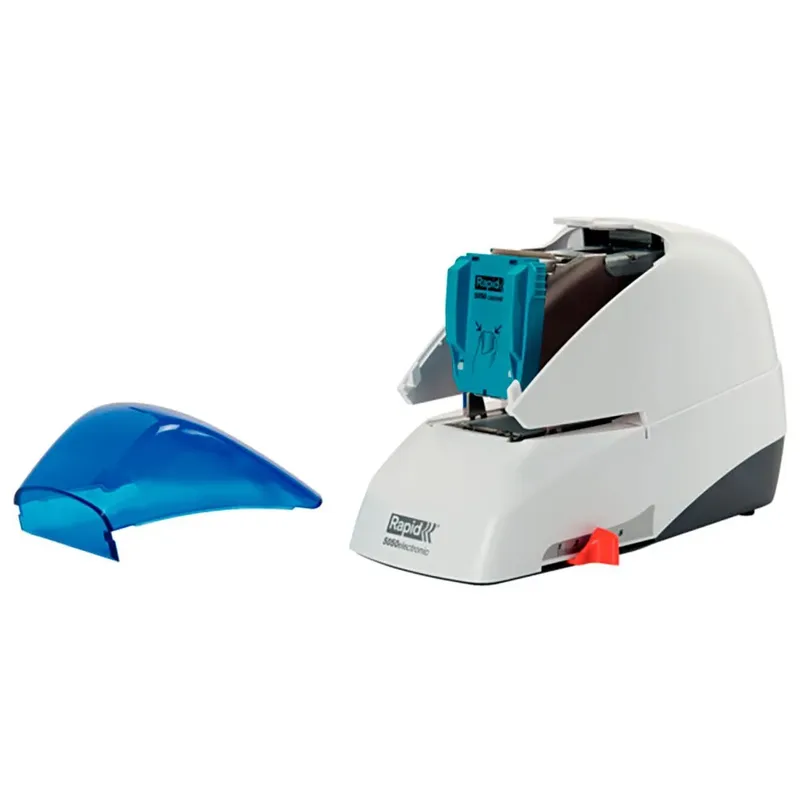 Elektro-Heftgerät Supreme 5050e, weiß/blau von Rapid – Produktfoto 2 von 5