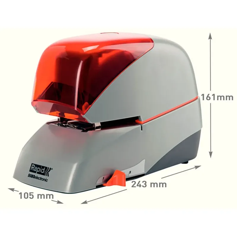 Classic Contactloze Elektrische Nietmachine R5050e Zilver/orange fra Rapid – produktbillede 1 af 5