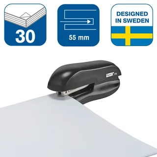 F16 - stapler - 20 sheets - metal ABS plastic thermoplastic elastomer (TPE) - black by Rapid – product photo 1 of 4