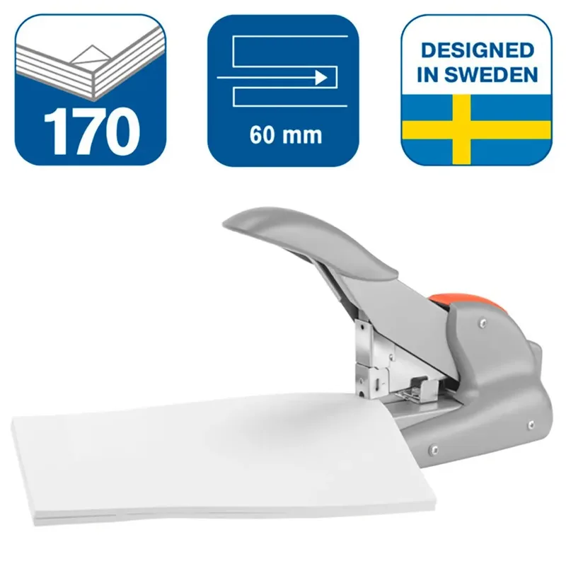 Stapler DUAX 170 sh. Zilver/Oranje von Rapid – Produktfoto 1 von 5