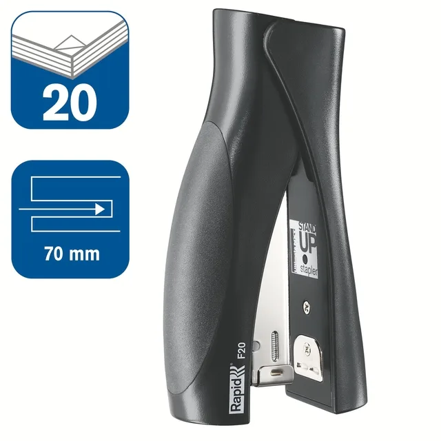 Stapler Ultim.F20 sh. Tit.Black by Rapid in Black – product photo