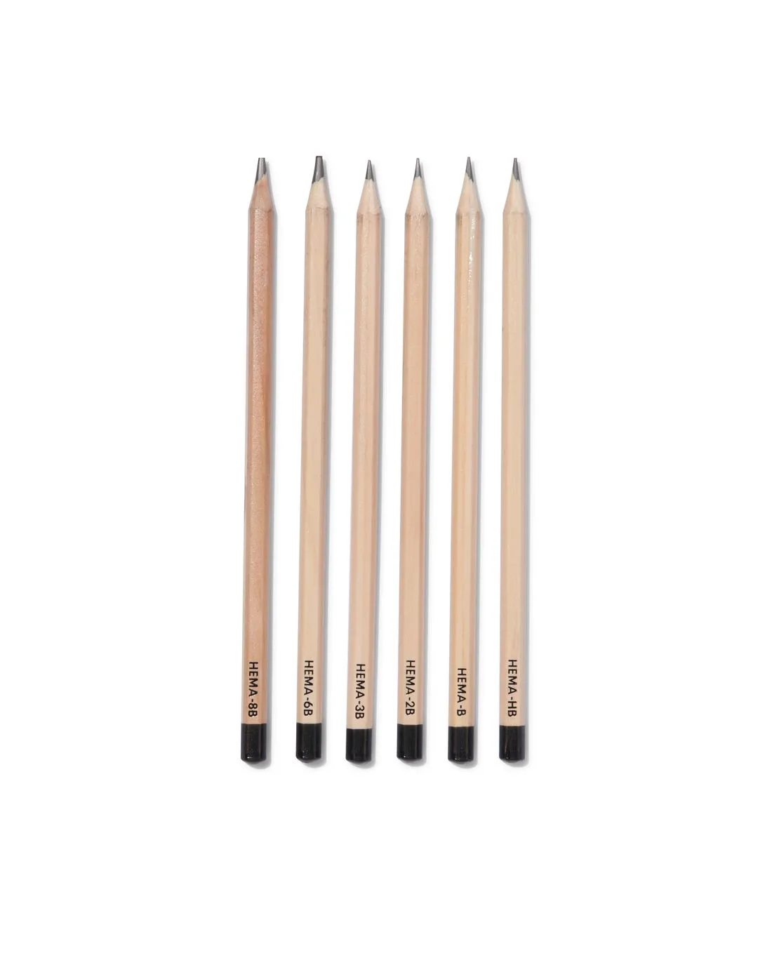 Schetspotloden HB-B-2B-3B-6B-8B - 6 stuks von HEMA – Produktfoto